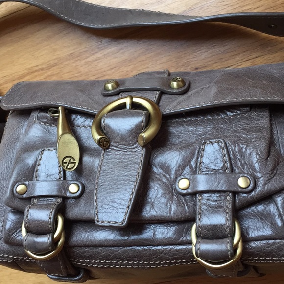 Francesco Biasia «Landau» Taupe italian leather - Picture 4 of 8